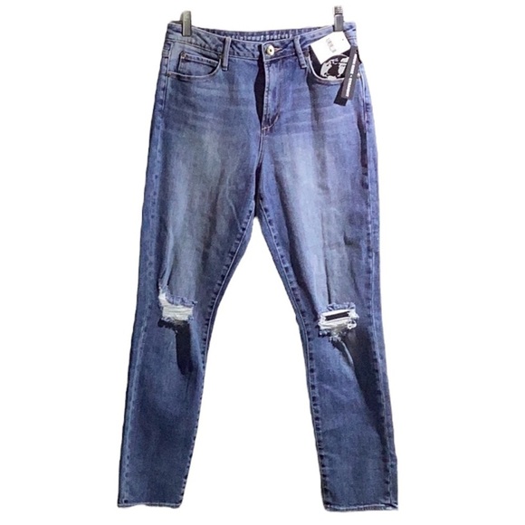 Articles of Society High Rise, straight leg , distressed Jeans - Picture 2 of 9